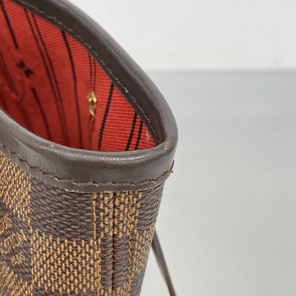 LOUIS VUITTON Brown Damier Neverfull PM Tote Bag - Picture 7 of 12